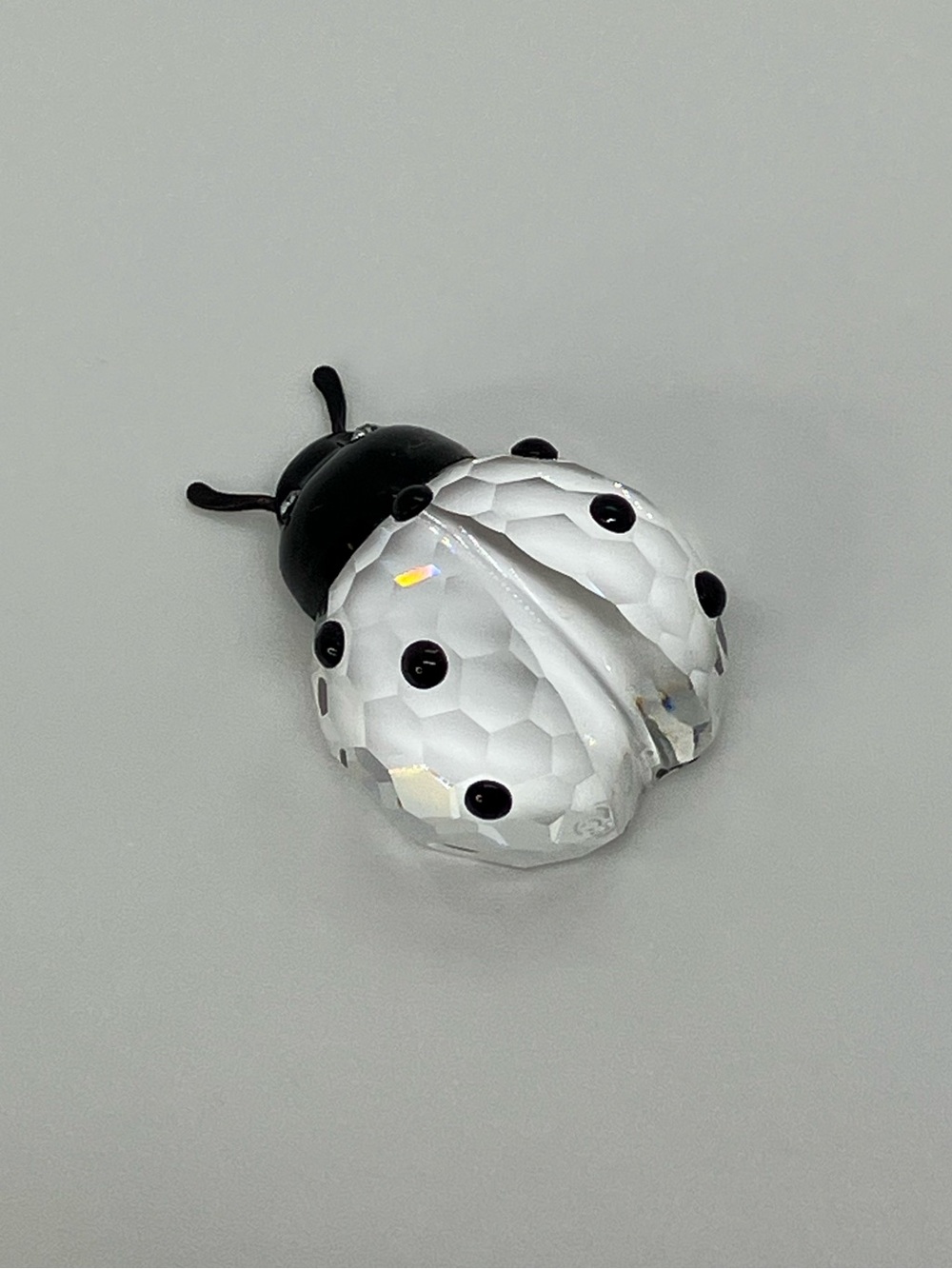 Swarovski Crystal LadyBug Lady Bug Mini 190858 Clear Crystal Black Head & Spots - Picture 3 of 10